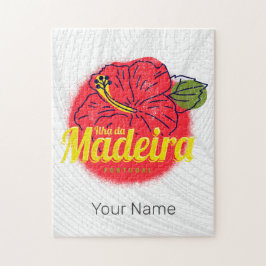 マデイラハイビスカスフラワーアイランドポルトガルお土産 ジグソーパズル