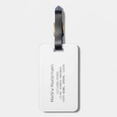 マデイラハイビスカスフラワーアイランドポルトガルお土産 ラゲッジタグ (裏面縦)