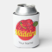 マデイラハイビスカスフラワーアイランドポルトガルお土産 缶クーラー (缶正面)