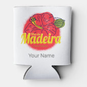 マデイラハイビスカスフラワーアイランドポルトガルお土産 缶クーラー (正面)