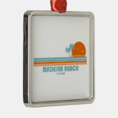 マデイラビーチフロリダサンパームツリーズ メタルオーナメント (右)