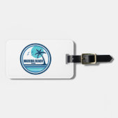 マデイラビーチフロリダパームツリーバード ラゲッジタグ (正面横)