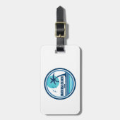 マデイラビーチフロリダパームツリーバード ラゲッジタグ (正面縦)