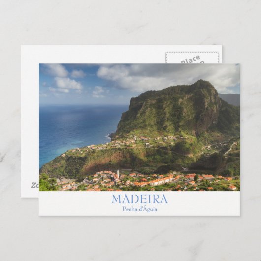 マデイラペンハダギアはがき付き文字 ポストカード (正面/裏面)
