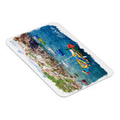 マデイラポルカラフルトガルヴィンテージトラベル マグネット (右側)