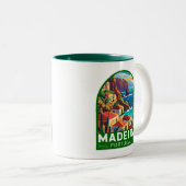 マデイラポルトガルトラベルアートヴィンテージ ツートーンマグカップ (正面右)