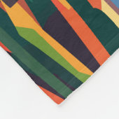 マデイラポルトガルトラベルアートヴィンテージ フリースブランケット (角)