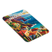 マデイラポルトガルトラベルアートヴィンテージ マグネット (右側)