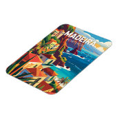 マデイラポルトガルトラベルアートヴィンテージ マグネット (左側)