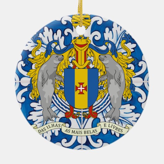 マデイラポルトガル語フォーク音楽 セラミックオーナメント (裏面)