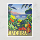 マデイラヴィンテージ旅行はがき ポストカード (正面)