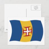 マデイラ国旗 ポストカード (正面/裏面)