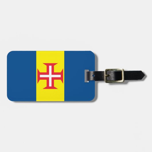 マデイラ国旗 ラゲッジタグ (正面横)