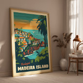 マデイラ島の旅ポスター ビンテージ壁画 ポスター