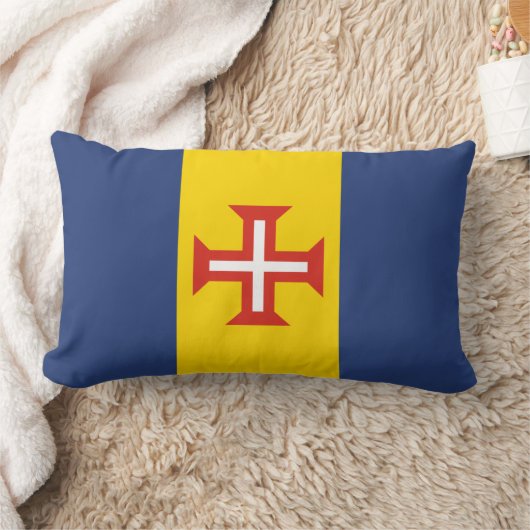 マデイラ州旗,ポルトガル訛り枕 ランバークッション (ブランケット)