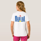 マデイラ文字と国旗の色 Tシャツ (裏面フル)