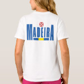 マデイラ文字と国旗の色 Tシャツ (裏面)