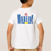 マデイラ文字と国旗の色 Tシャツ (裏面)