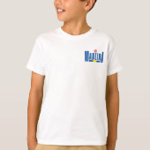 マデイラ文字と国旗の色 Tシャツ (正面)