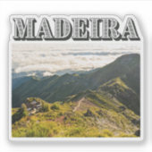 マデイラ ピコ ルイボの景色、旅行写真 シール (正面)