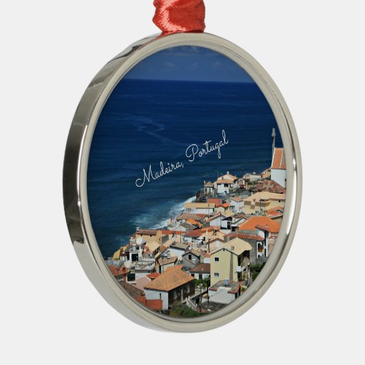 マデイラ，ポルトガルの風景写真 メタルオーナメント (右)