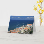 マデイラ，ポルトガルの風景 カード (黄色い花)