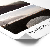 マデイラ，ポルトガル美学トラベルフォトプリント ポスター (角)