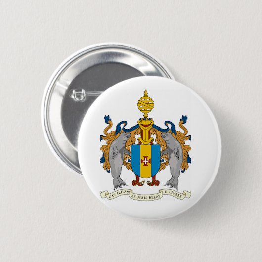 マデイラ(ポルトガル)の紋章付き外衣 缶バッジ (正面&裏面)