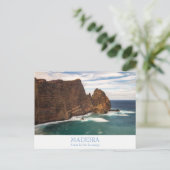 マデイラ – ポンタデサンルーレンコ葉書と文字 ポストカード (スタンド正面)