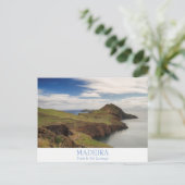 マデイラ – ポンタデサンルーレンコ葉書と文字 ポストカード (スタンド正面)