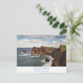 マデイラ – ポンタデサンルーレンコ葉書と文字 ポストカード (スタンド正面)