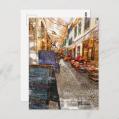 マデイ食べラ通り – ザポル実在トガル ポストカード (正面/裏面)