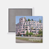 マデブルグハンドワッサーグルネツィタデル写真 マグネット (正面/裏面)