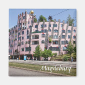 マデブルグハンドワッサーグルネツィタデル写真 マグネット (正面)