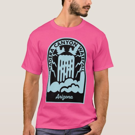 マデラキャニオンの滝 アリゾナ州 Tシャツ (正面)