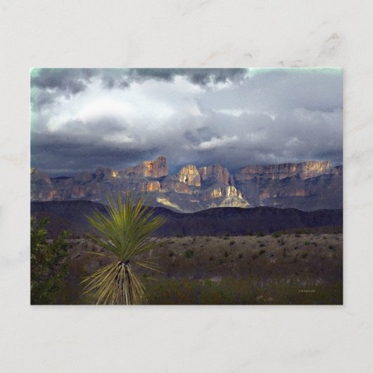 マデラス・デル・カーメン上空の嵐 ポストカード (正面)