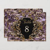 マデリーナプルメビクトリアンテーブル番号カード ポストカード (正面/裏面)