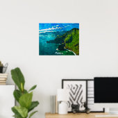 マデ素晴らしイラコースタルビュー油絵を描 ポスター (ホームオフィス)