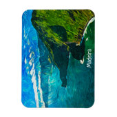 マデ素晴らしイラコースタルビュー油絵を描 マグネット (縦)