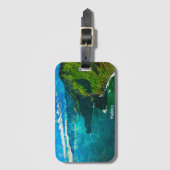 マデ素晴らしイラコースタルビュー油絵を描 ラゲッジタグ (正面縦)