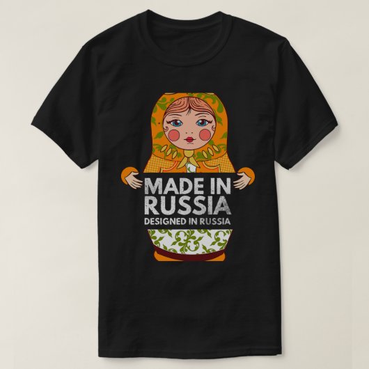 マトおもしろいリョシカ営巣人形スタッキングドロシアのール Tシャツ (デザイン正面)
