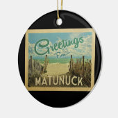 マトゥヌックビーチヴィンテージトラベル セラミックオーナメント (左)