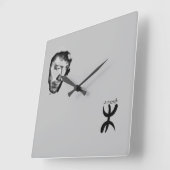 マトウブラウネス スクエア壁時計 (傾斜)