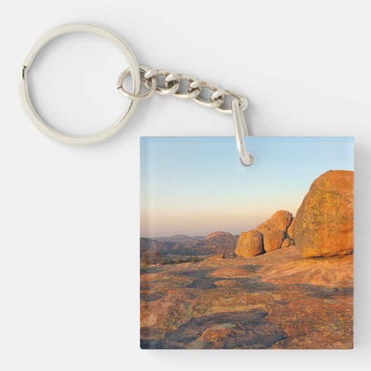 マトボ丘陵のサンライズ キーホルダー (正面)