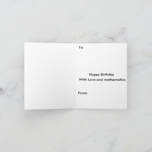 マトモ誕生日カード カード (内部)