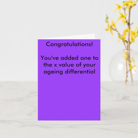 マトモ誕生日カード カード (黄色い花)