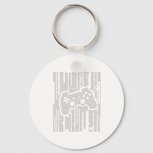 マトリクスパッド – コントローラゲーマービデオゲームのゲーム キーホルダー (正面)