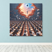 マトリックスからの脱出：超現実的な試験室 キャンバスプリント (インサイチュ (ウッドフロア))