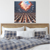 マトリックスからの脱出：超現実的な試験室 キャンバスプリント (インサイチュ (寝室))