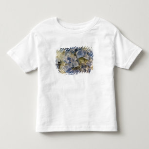 マトリックスの青い螢石の水晶 トドラーTシャツ